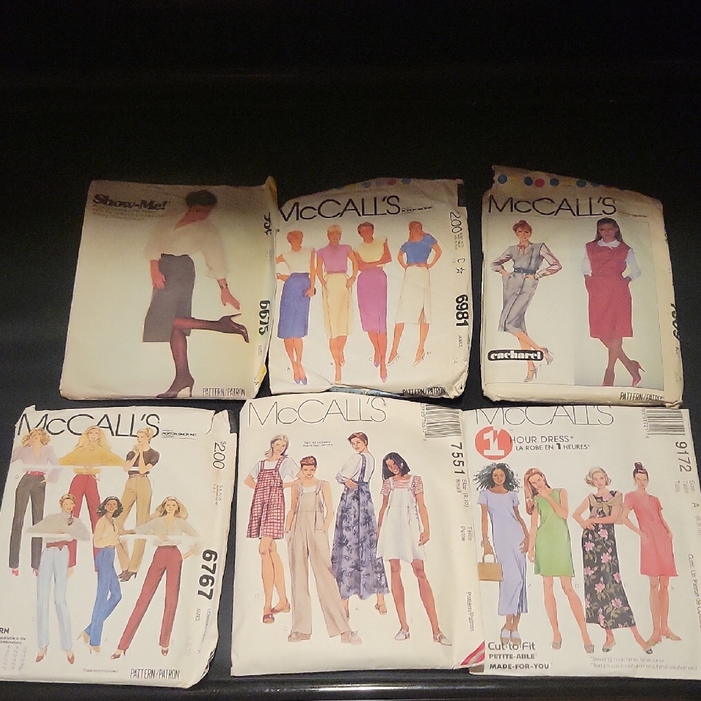 McCall's Sewing Patterns Lot Of 6